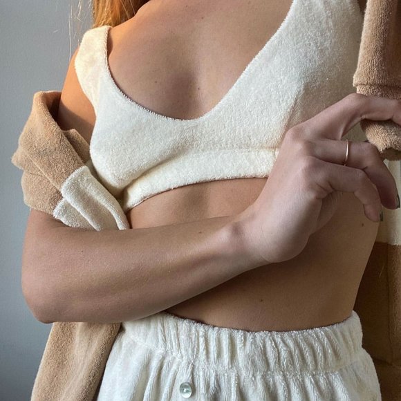 DONNI Terry Bralette Top Beach Cover-up Carbon38 - Picture 6 of 7